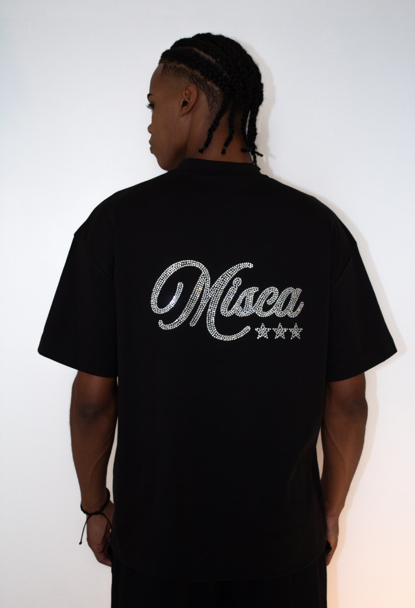 PREMIUM RHINESTONES BLACK TSHIRT