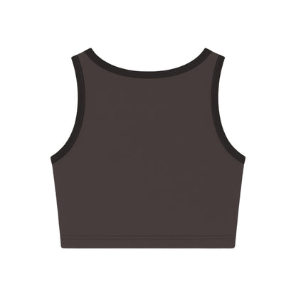 FASHION STARGIRLS GREY & BLACK CROP TOP