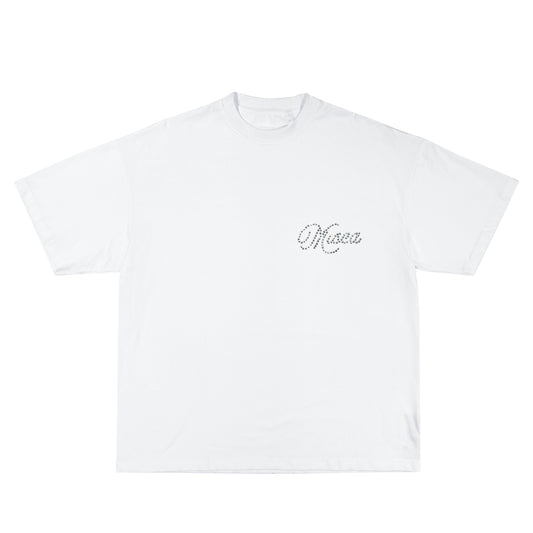PREMIUM RHINESTONES WHITE TSHIRT