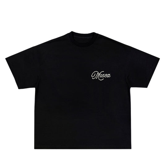 PREMIUM RHINESTONES BLACK TSHIRT